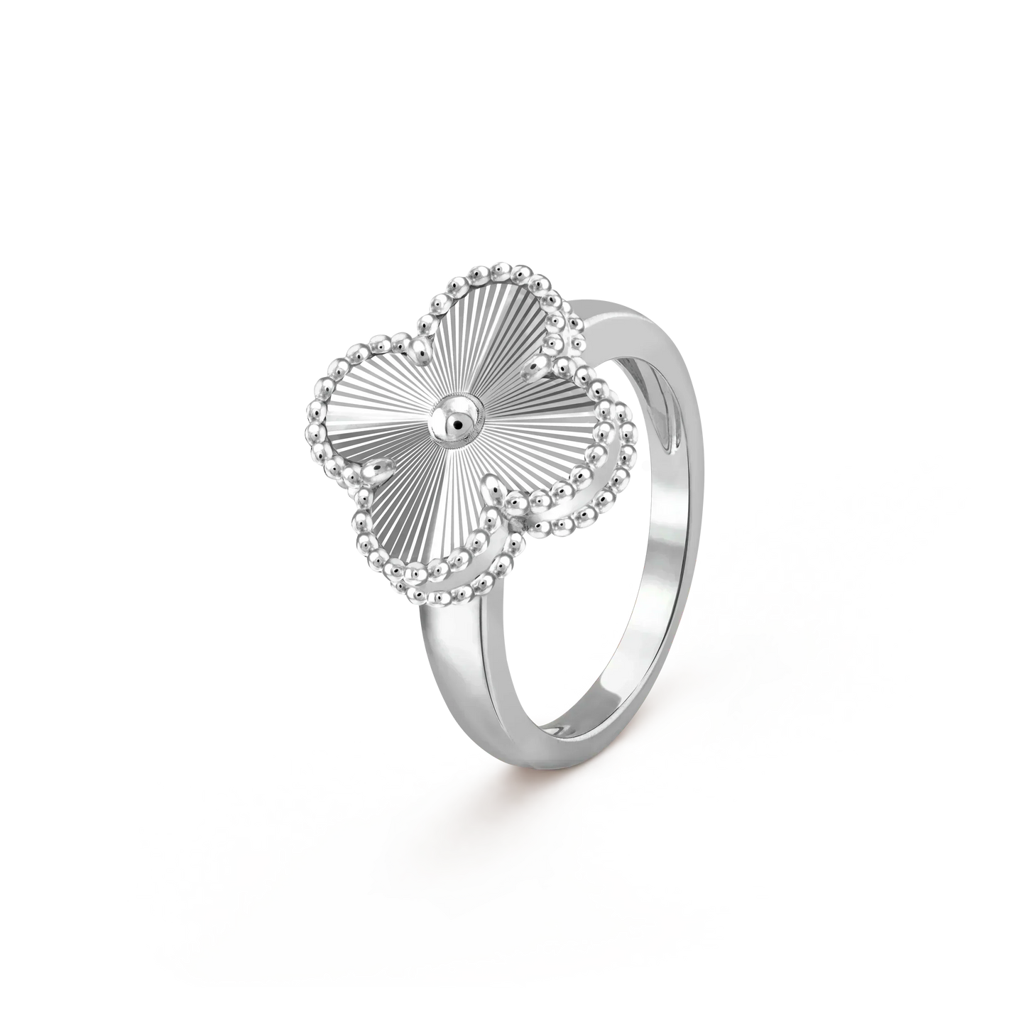 [Luna Brilliance]CLOVER SILVER RING