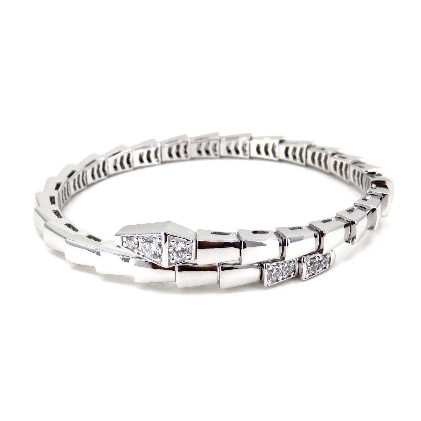 [Luna Brilliance]SERPENTI BRACELET DIAMONDS SILVER