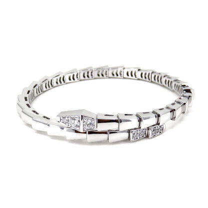 [Luna Brilliance]SERPENTI BRACELET DIAMONDS SILVER