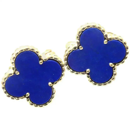 [Luna Brilliance]CLOVER MINI 9.5MM TURQUOISE EARRINGS