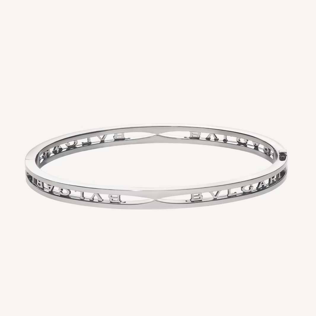 [Luna Brilliance]ZERO 1 SPIRAL LOGO SILVER BRACELET