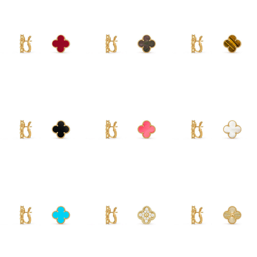 [Luna Brilliance]CLOVER 15MM MOP EARRINGS COLLECTION