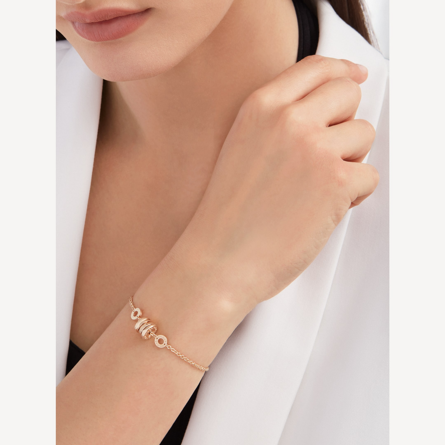 [Luna Brilliance]ZERO 1 SOFT PINK GOLD BRACELET