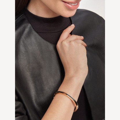 [Luna Brilliance]ZERO 1 PINK GOLD WITH BLACK CERAMIC BRACELET