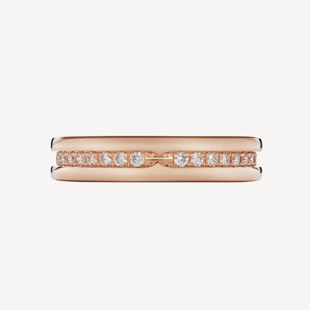 [Luna Brilliance]ZERO 1 ONE-BAND PAVED DIAMONDS ON THE SPIRAL RING