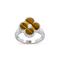 [Luna Brilliance]CLOVER SILVER DIOMND RING COLLECTION