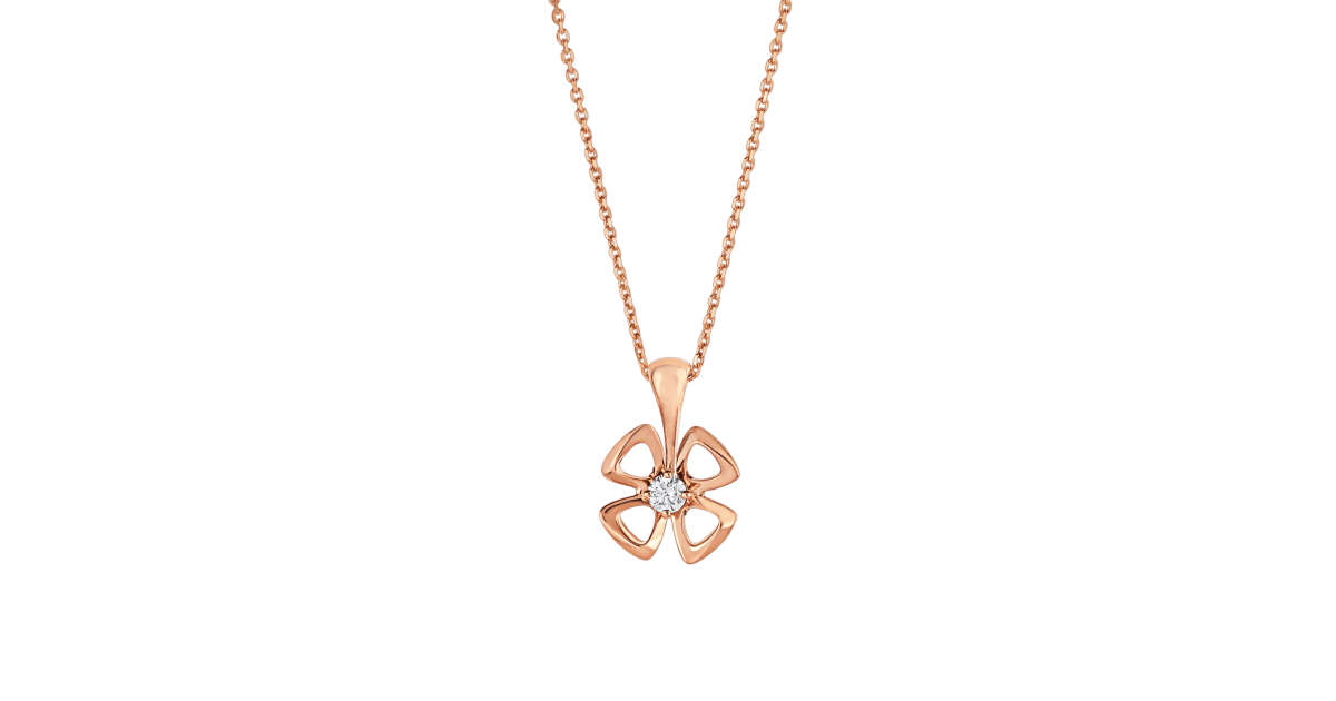 [Luna Brilliance]FIOREVER NECKLACE DIAMOND CENTER
