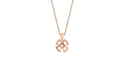 [Luna Brilliance]FIOREVER NECKLACE DIAMOND CENTER
