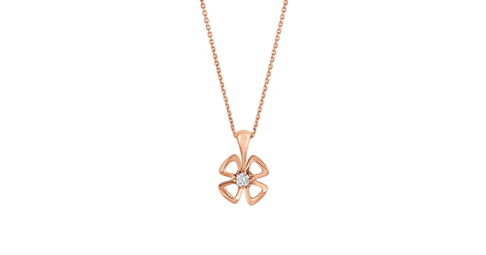 [Luna Brilliance]FIOREVER NECKLACE DIAMOND CENTER