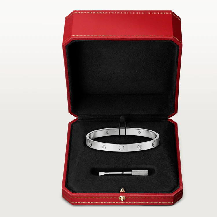 [Luna Brilliance]LOVE BRACELET 6.1MM 4 DIAMONDS