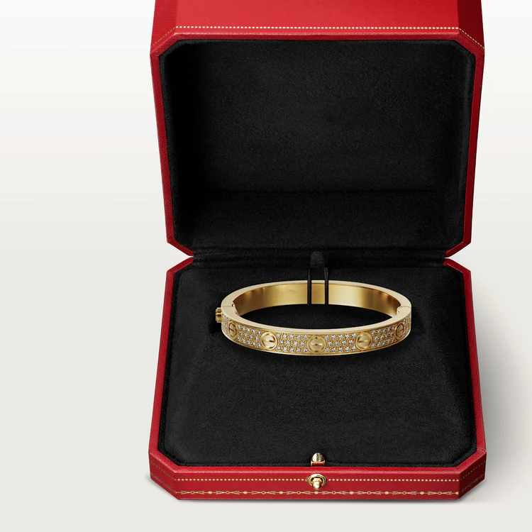 [Luna Brilliance]LOVE BRACELET 6.1MM DIAMOND-PAVED