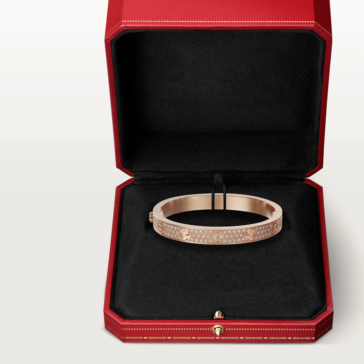 [Luna Brilliance]LOVE BRACELET 6.1MM DIAMOND-PAVED