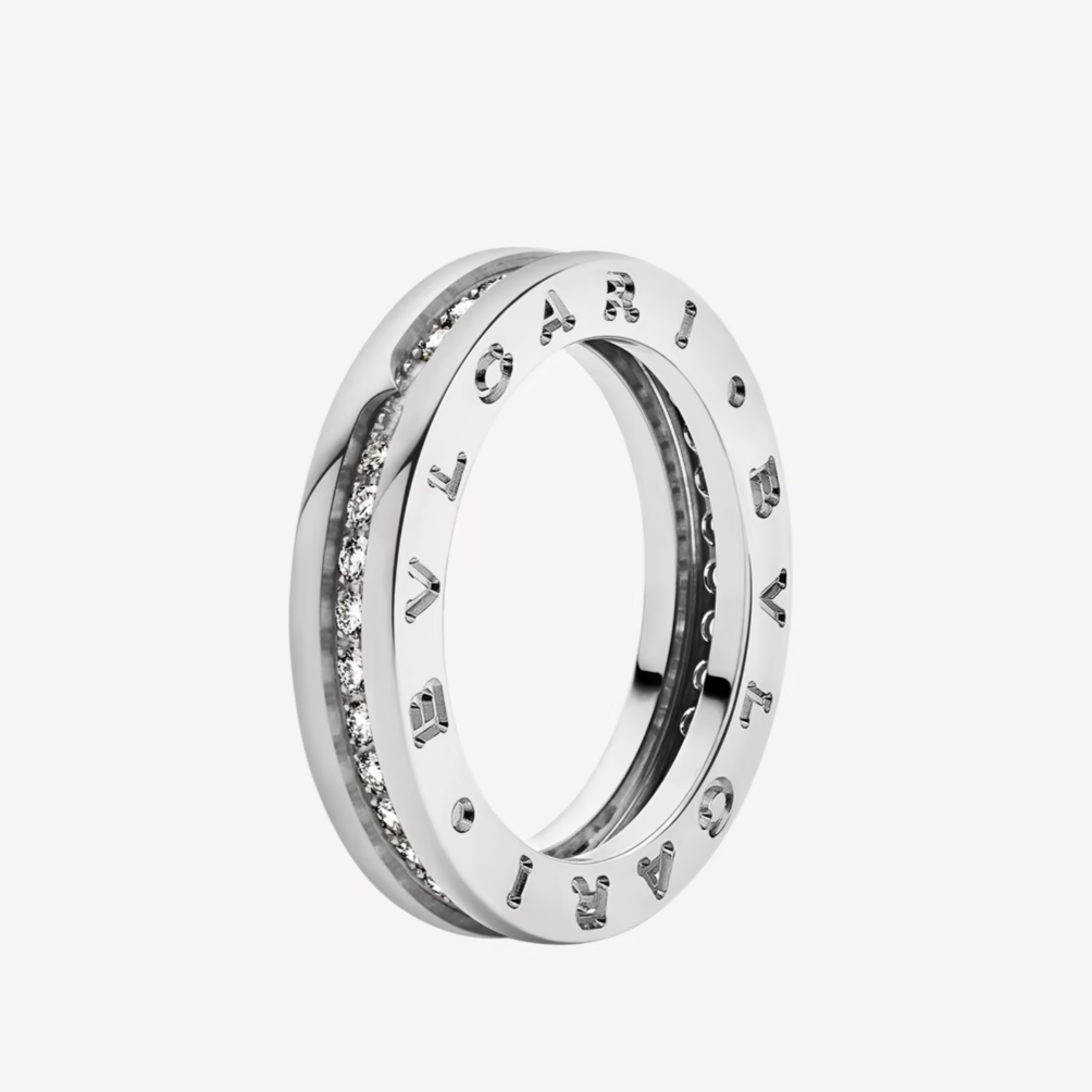 [Luna Brilliance]ZERO 1 ONE-BAND PAVED DIAMONDS ON THE SPIRAL RING