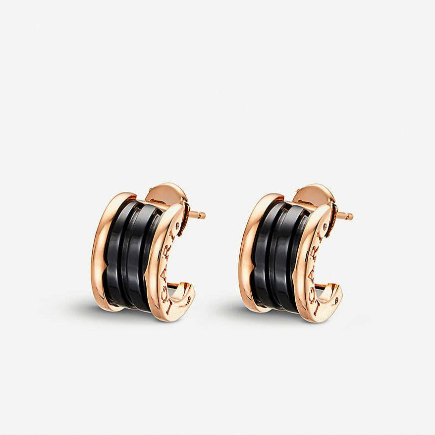 [Luna Brilliance]ZERO 1 PINK GOLD CERAMIC EARRINGS
