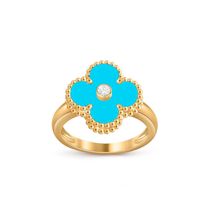 [Luna Brilliance]CLOVER DIAMOND RING GOLD COLLECTION