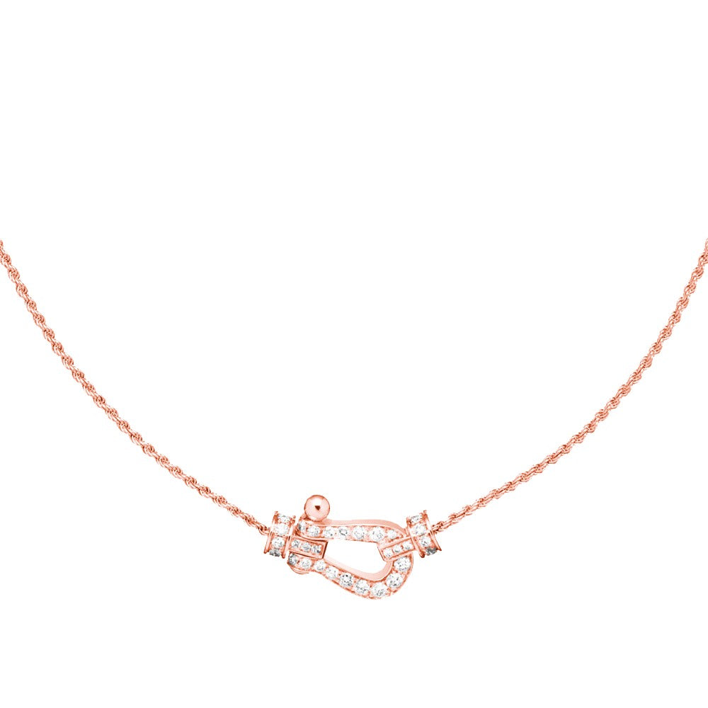 [Luna Brilliance]FORCE 10 PINK GOLD DIAMOND NECKLACE