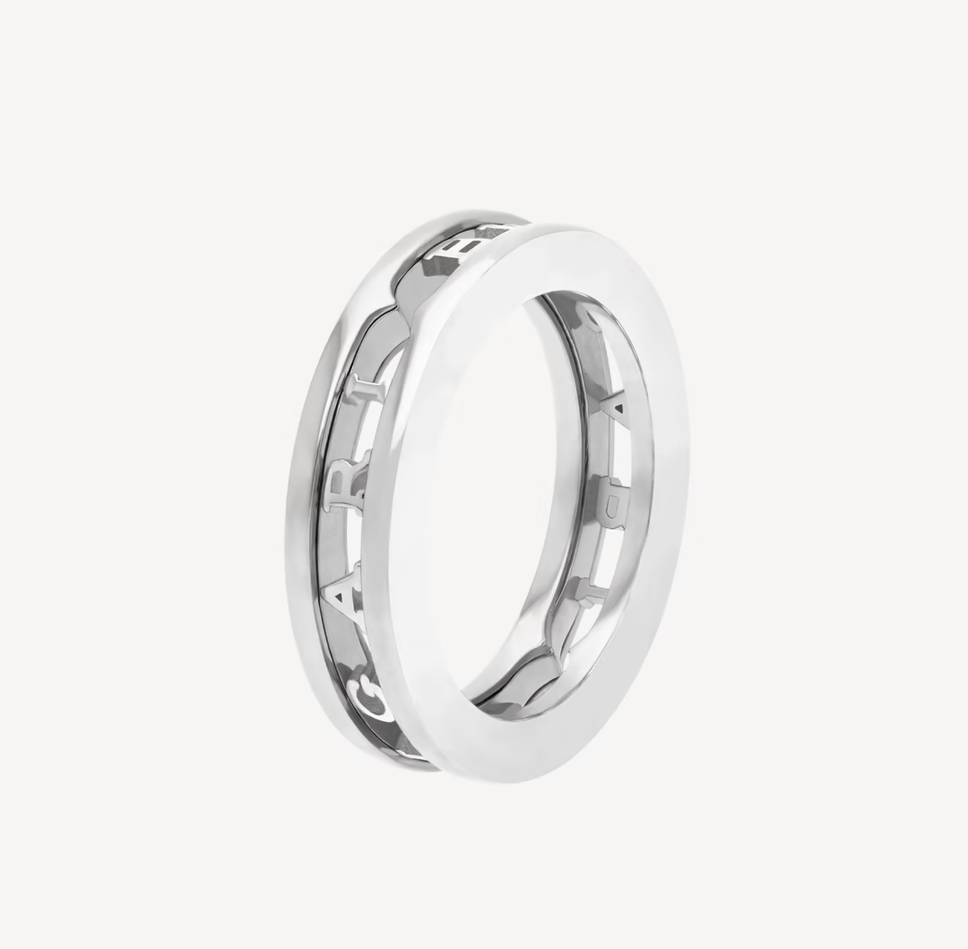 [Luna Brilliance]ZERO 1 ONE-BAND WITH OPENWORK LOGO SPIRAL RING