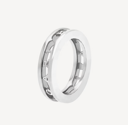 [Luna Brilliance]ZERO 1 ONE-BAND WITH OPENWORK LOGO SPIRAL RING