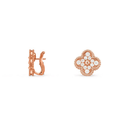 [Luna Brilliance]CLOVER 15MM MOP EARRINGS COLLECTION