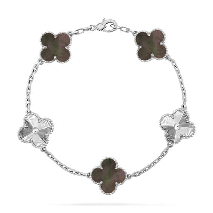[Luna Brilliance]CLOVER LASER SILVER BRACELET COLLECTION,5 MOTIFS