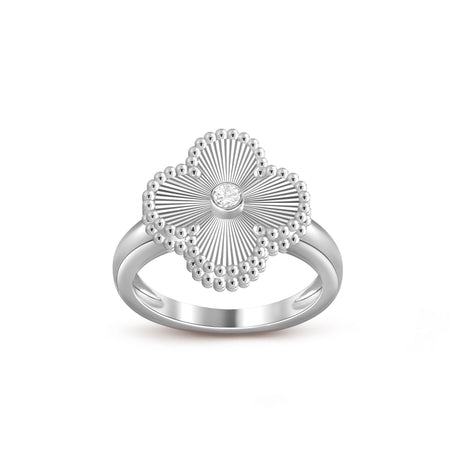 [Luna Brilliance]CLOVER SILVER DIOMND RING COLLECTION
