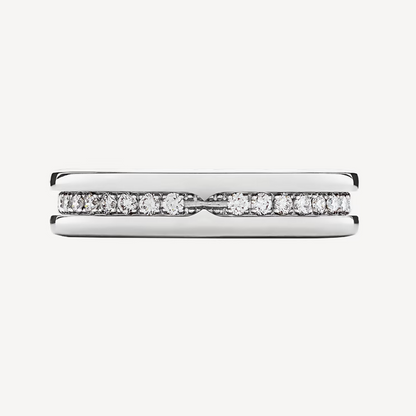[Luna Brilliance]ZERO 1 ONE-BAND PAVED DIAMONDS ON THE SPIRAL RING