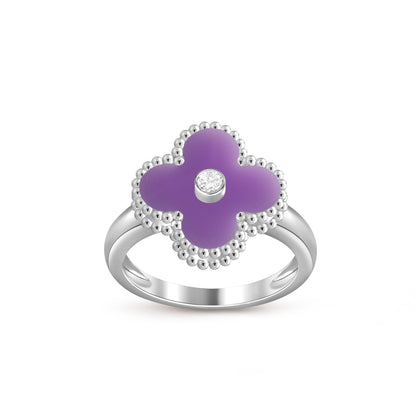 [Luna Brilliance]CLOVER SILVER DIOMND RING COLLECTION