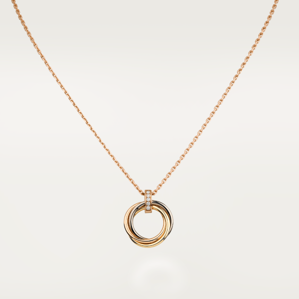 [Luna Brilliance]TRINITY NECKLACE GOLD  DIAMONDS
