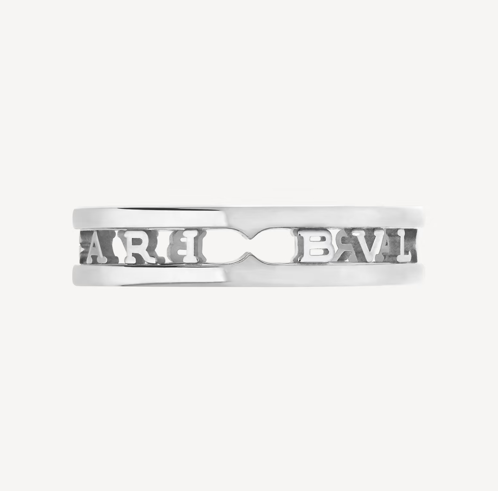 [Luna Brilliance]ZERO 1 ONE-BAND WITH OPENWORK LOGO SPIRAL RING
