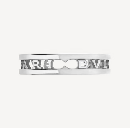 [Luna Brilliance]ZERO 1 ONE-BAND WITH OPENWORK LOGO SPIRAL RING
