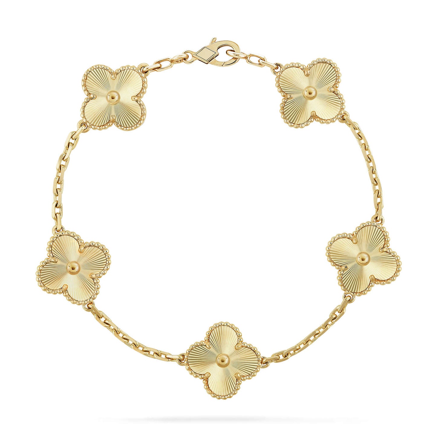 [Luna Brilliance]CLOVER 5 FLOWERS LASER BRACELET
