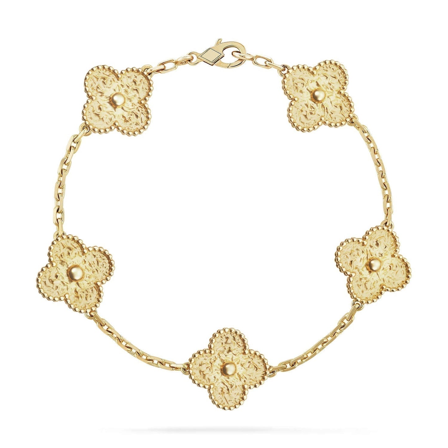 [Luna Brilliance]CLOVER 5 MOTIFS BRONZING BRACELET