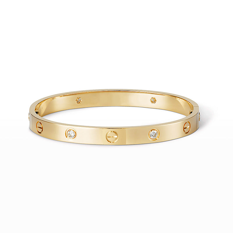 [Luna Brilliance]LOVE BRACELET 6.1MM 4 DIAMONDS