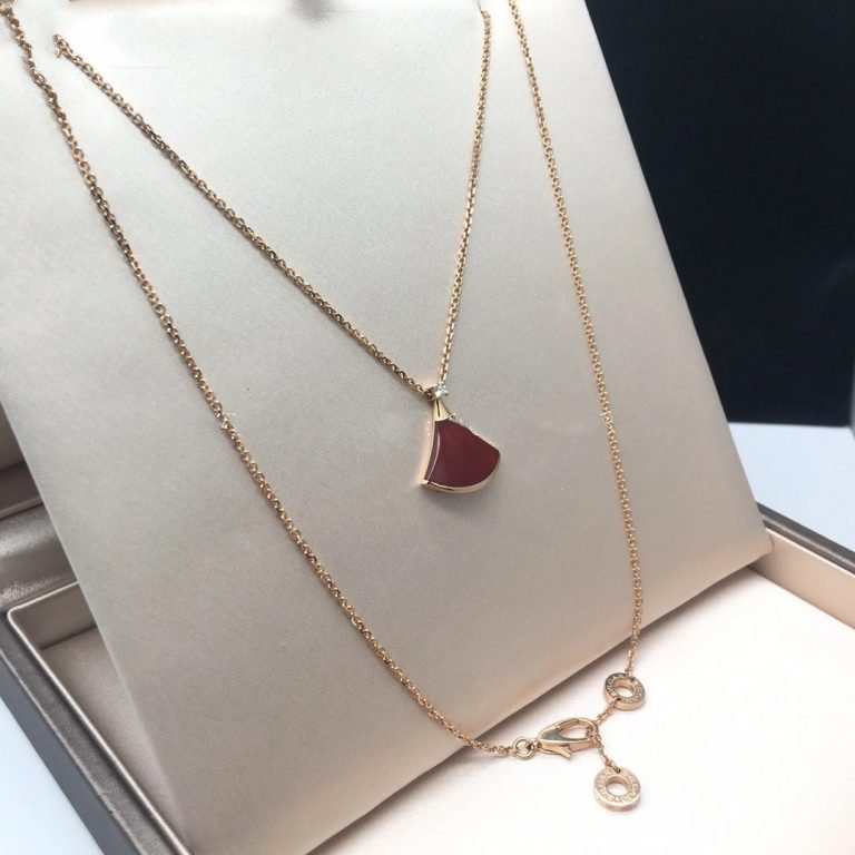 [Luna Brilliance]DREAM NECKLACE CARNELIAN 1 DIAMOND