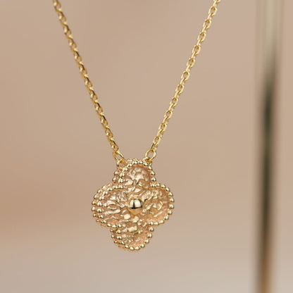 [Luna Brilliance]CLOVER 15MM  BRONZING NECKLACE