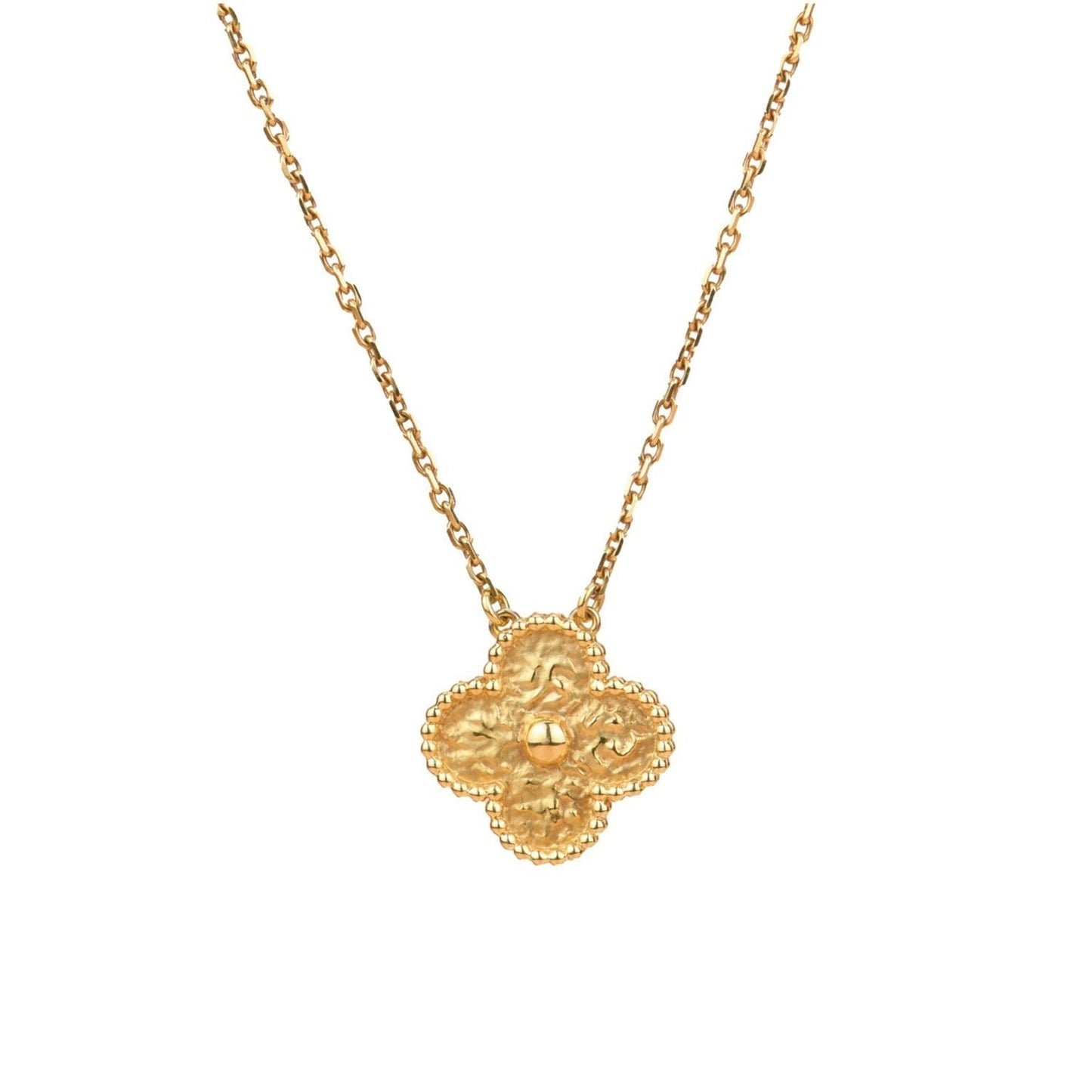 [Luna Brilliance]CLOVER 15MM  BRONZING NECKLACE