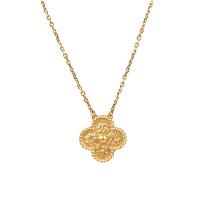 [Luna Brilliance]CLOVER 15MM  BRONZING NECKLACE
