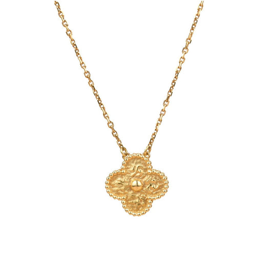 [Luna Brilliance]CLOVER 15MM  BRONZING NECKLACE