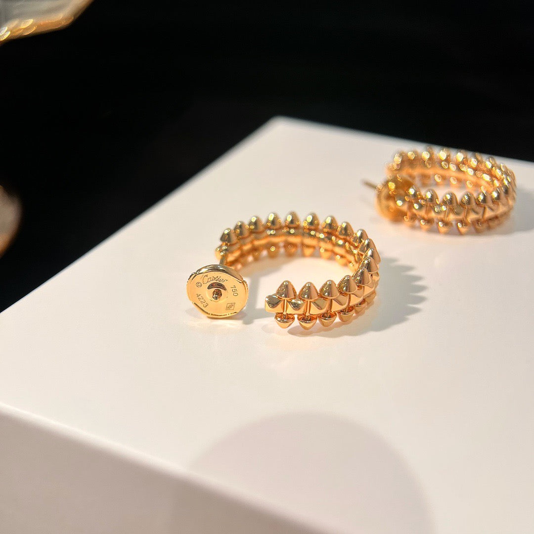 [Luna Brilliance]CLASH SMALL HOOP EARRINGS