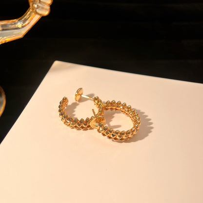 [Luna Brilliance]CLASH SMALL HOOP EARRINGS