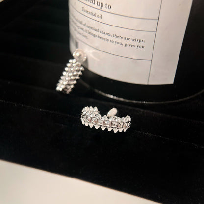 [Luna Brilliance]CLASH SMALL HOOP EARRINGS