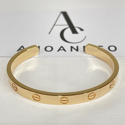 [Luna Brilliance]LOVE BRACELET 6.1MM OPEN CUFF