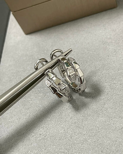 [Luna Brilliance]SERPENTI EARRINGS HALF DIAMOND