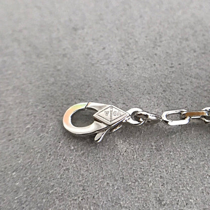 [Luna Brilliance]CLOVER 5 MOTIF ONYXS DIAMOND BRACELET SILVER