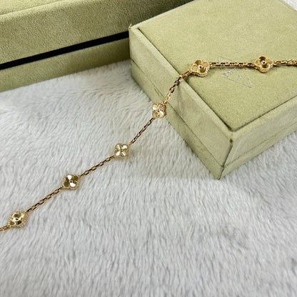 [Luna Brilliance]CLOVER 6 MOTIF DIAMOND BRACELET
