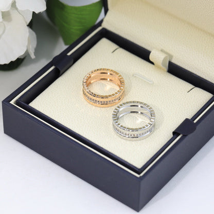 [Luna Brilliance]ICE CUBE RING WITH DIAMONDS