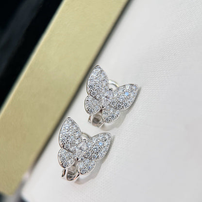 [Luna Brilliance]BUTTERFLY ALL DIAMOND EARRINGS