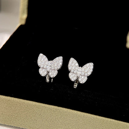 [Luna Brilliance]BUTTERFLY ALL DIAMOND EARRINGS