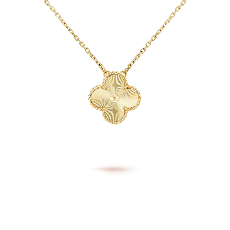 [Luna Brilliance]CLOVER 15MM LASER NECKLACE