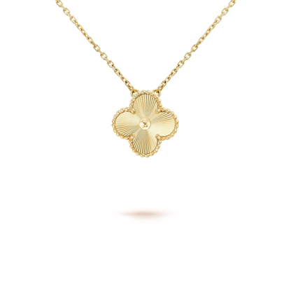 [Luna Brilliance]CLOVER 15MM LASER NECKLACE